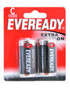 Pila alcalina marca Eveready® C con 2 piezas Surtek
