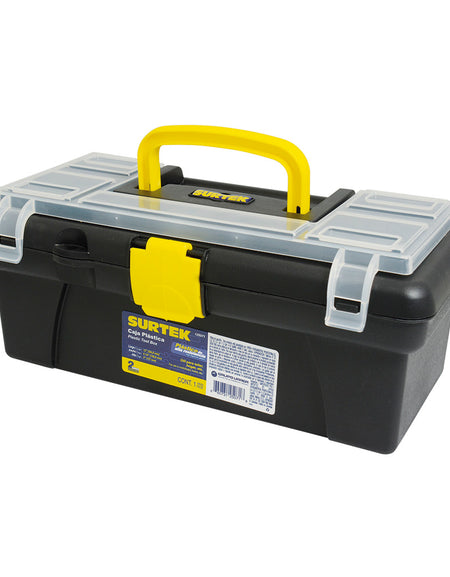 Surtek Caja portaherramientas plástica broche plásticos 12"
