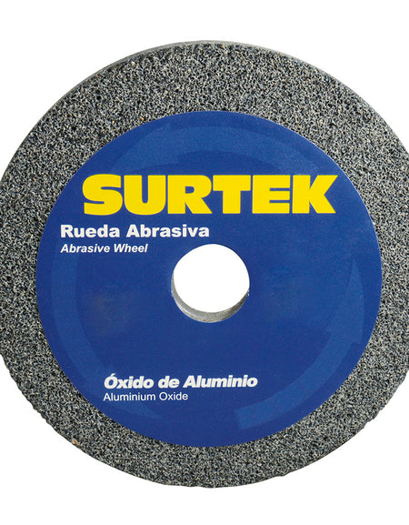 Rueda abrasiva de óxido de aluminio 8 x 1" grano 60 Surtek