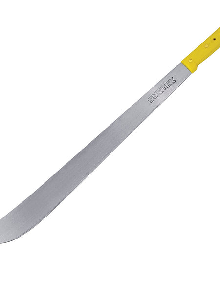 Machete cacha amarilla tipo recto 20" Surtek