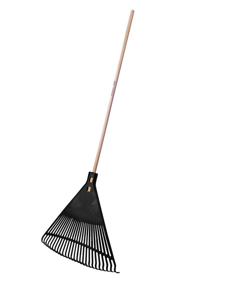 Escoba plástica color negro para jardín 26 dientes Surtek