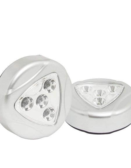 Surtek Lámpara LED para clóset para 3 pilas AAA (2 piezas)