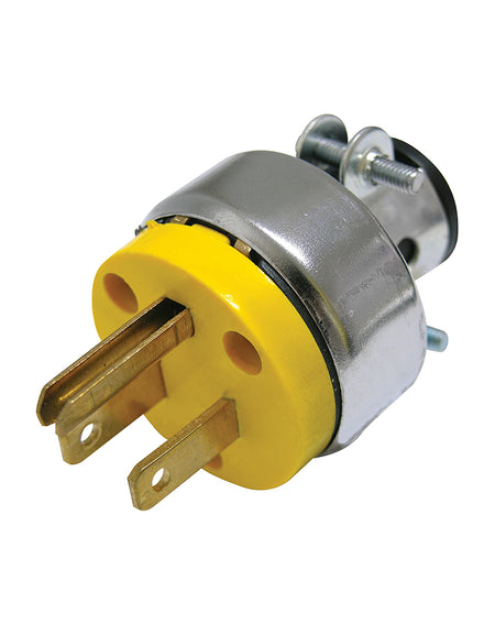 Clavija blindada con abrazadera aterrizada 15A 127V Surtek