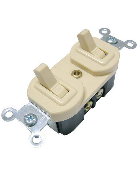 Apagador de palanca doble 15A 127V Surtek