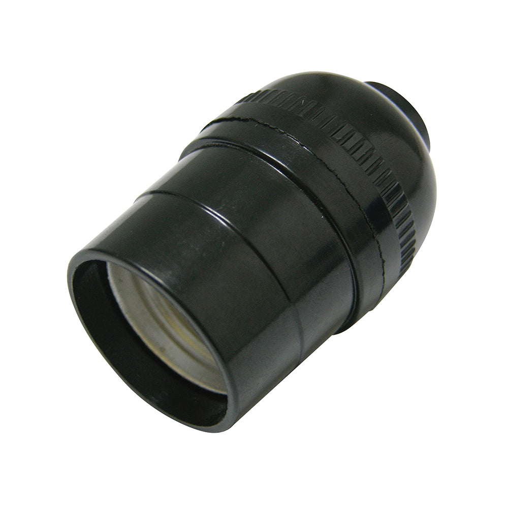 Portalámpara sencillo negro 127V Surtek