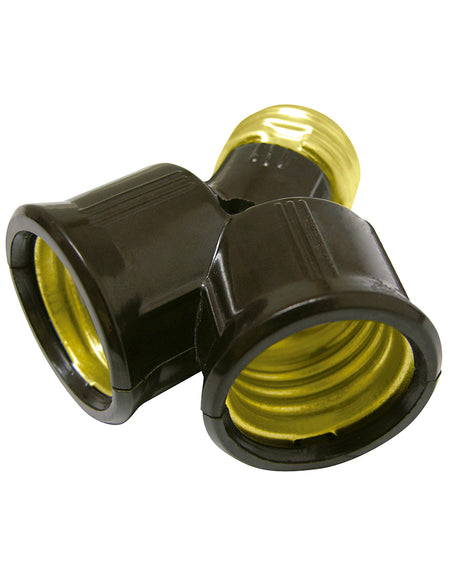 Portalámpara doble negro 250V Surtek