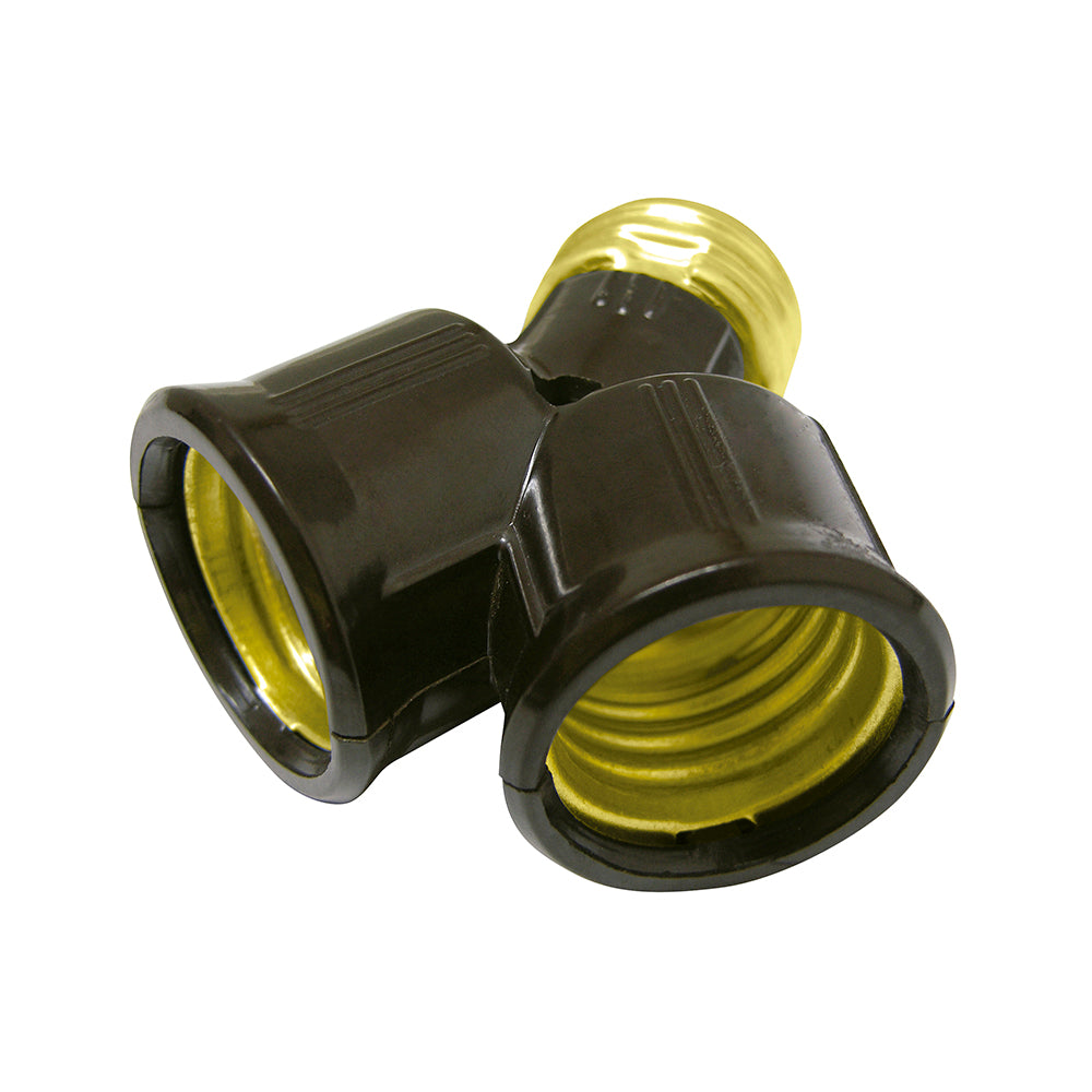 Portalámpara doble negro 250V Surtek