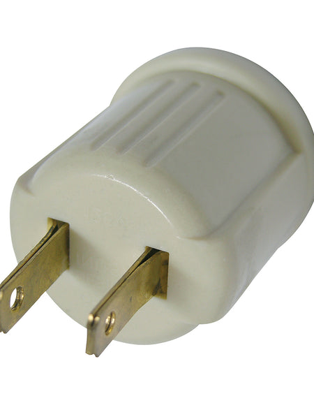 Portalámpara con clavija marfil 127V Surtek