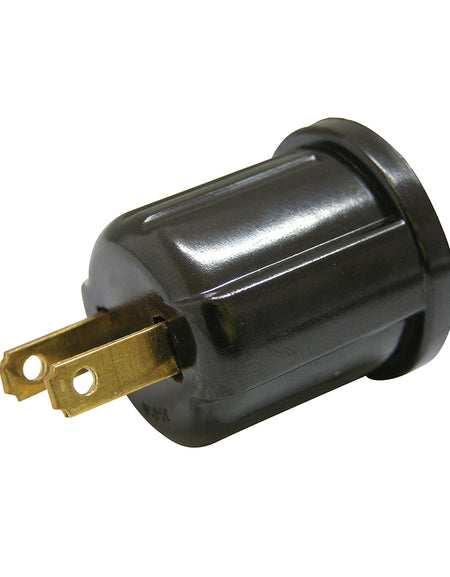 Portalámpara con clavija negro 127V Surtek