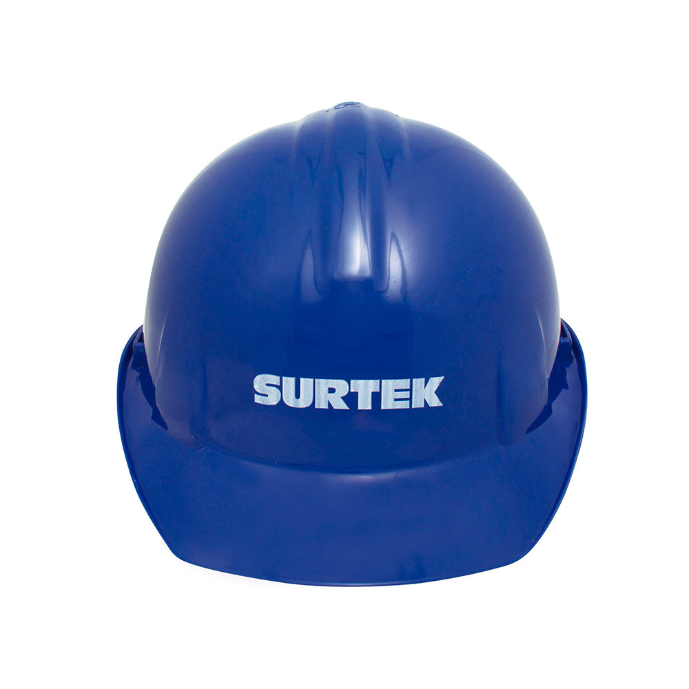 Casco de seguridad con ajuste de intervalos azul Surtek