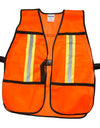 Chaleco seguridad naranja ajustable cinta prismática Surtek
