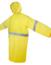 Surtek Gabardina impermeable con reflejante color amarillo extra-grande