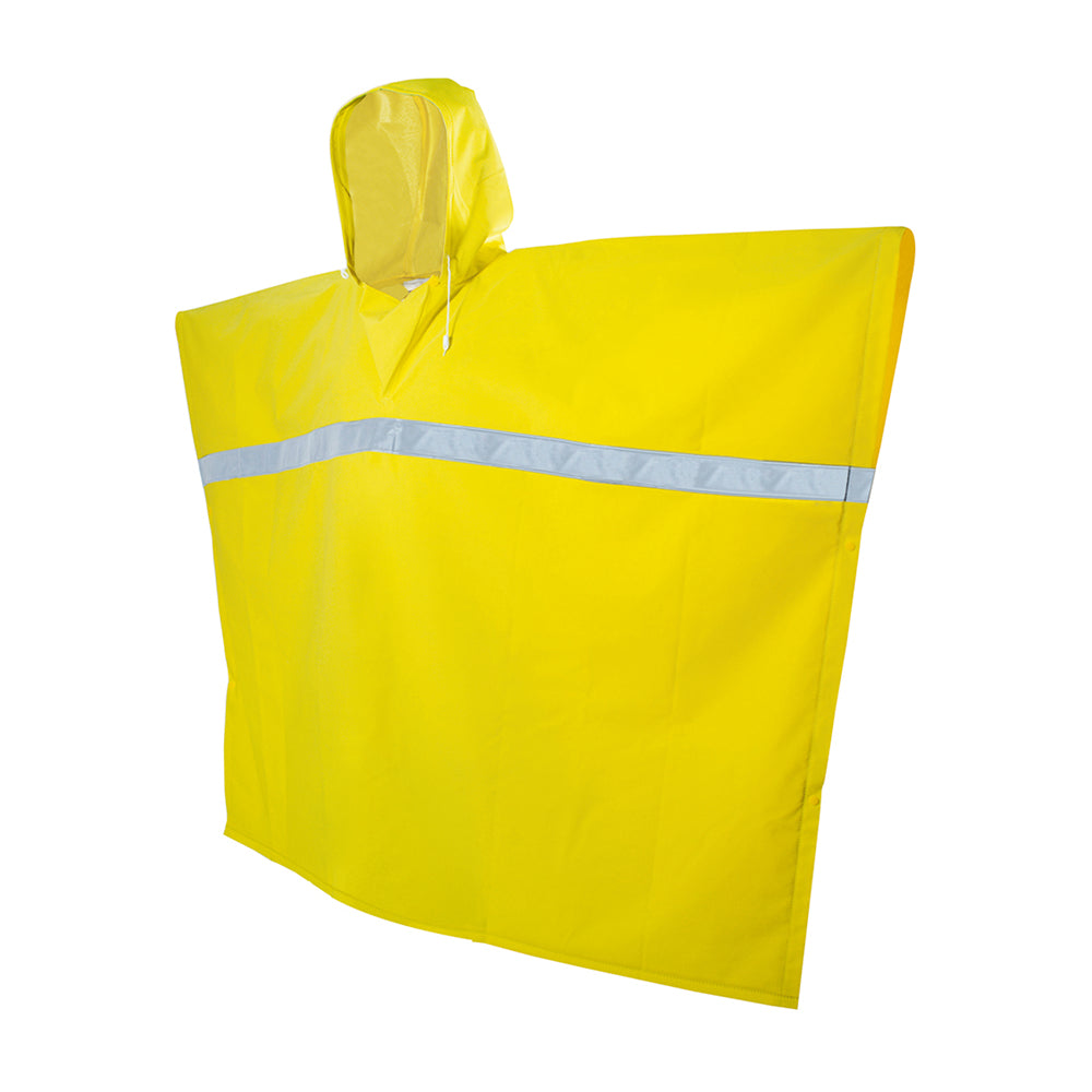 Surtek Poncho impermeable con reflejante color amarillo unitalla