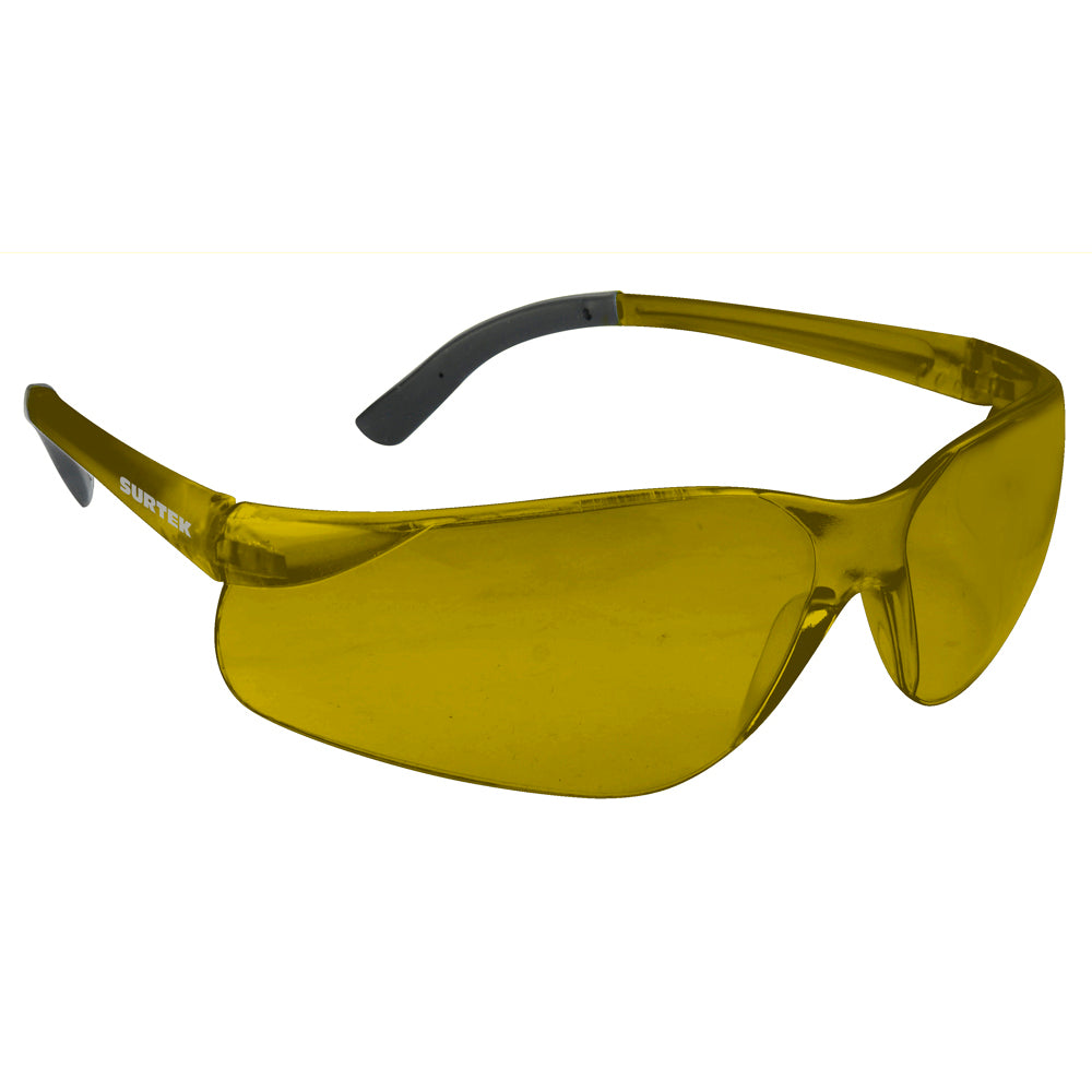 Surtek Lente de seguridad Panoramic, mica color ámbar