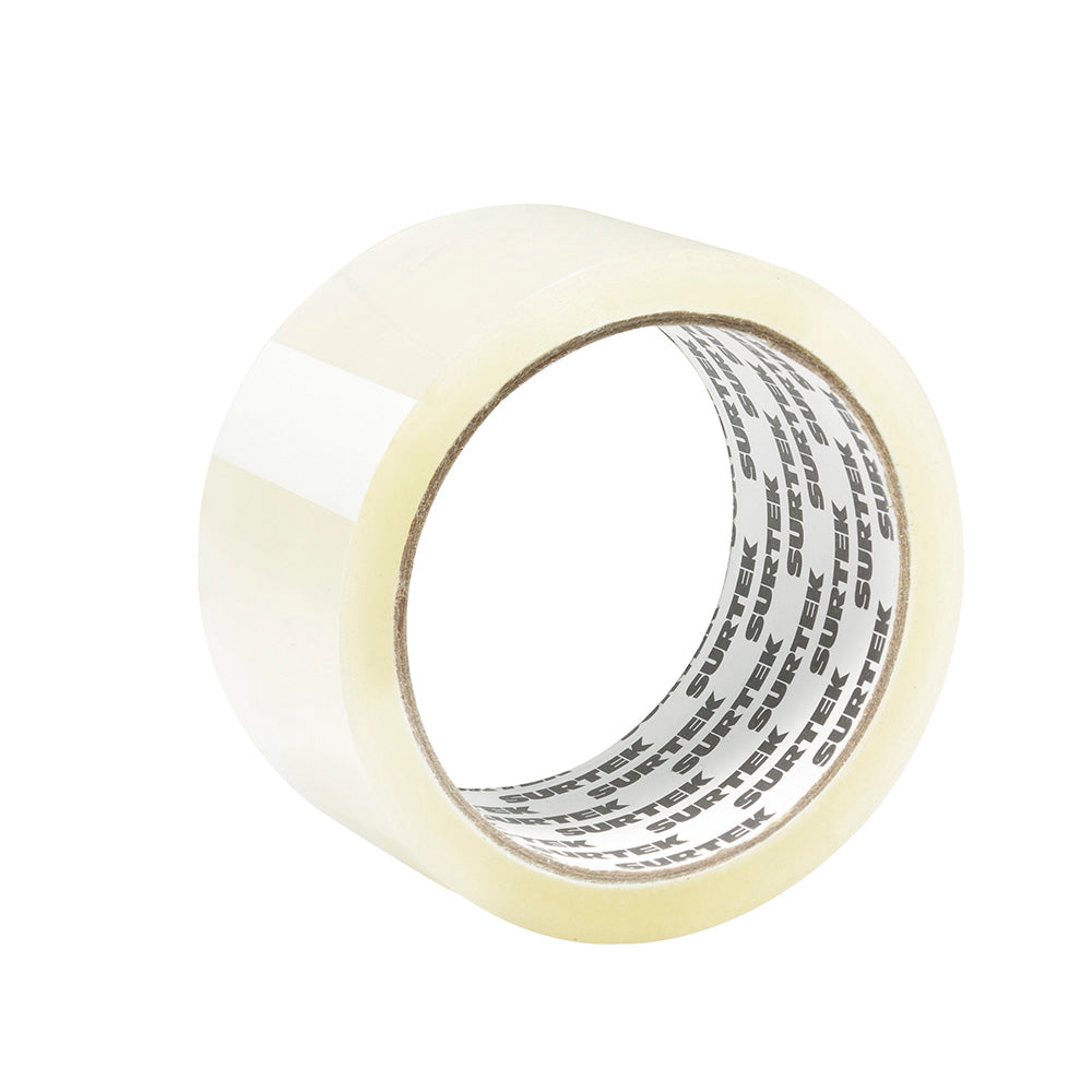 Cinta transparente hot melt para empaque 2" x 40m Surtek