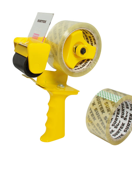 Surtek Despachador de cinta con 2 cintas transparentes