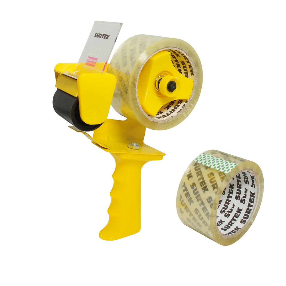 Surtek Despachador de cinta con 2 cintas transparentes