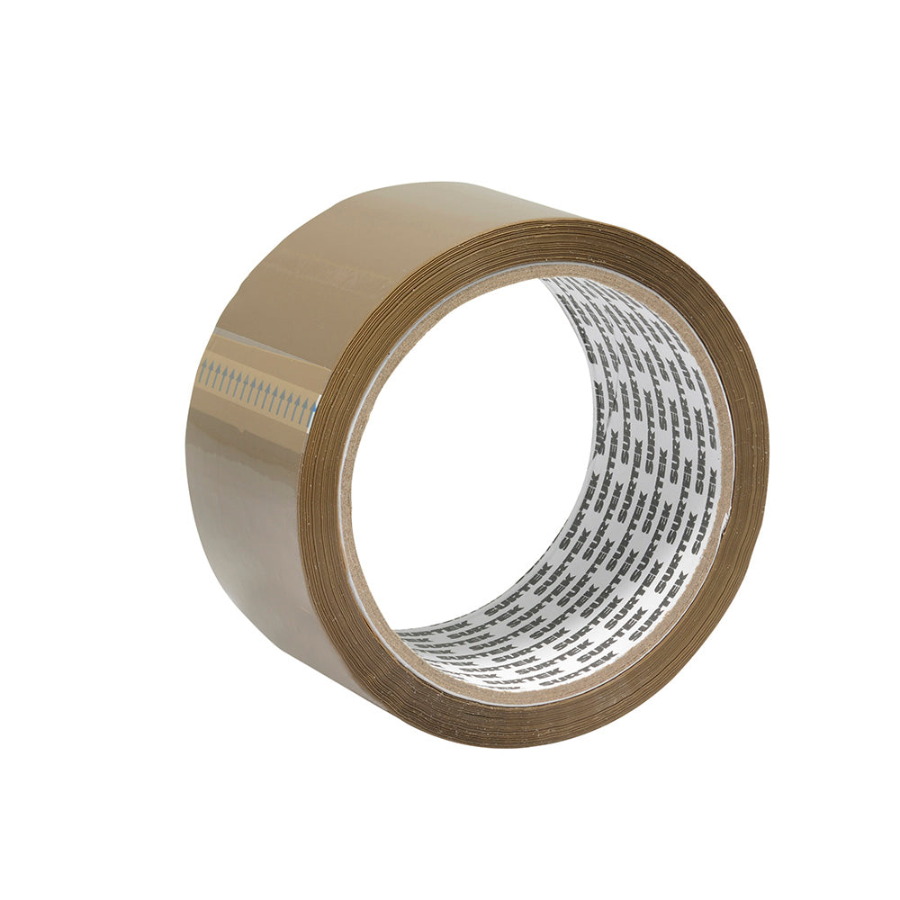 Cinta canela acrílico para empaque 2" x 150m Surtek