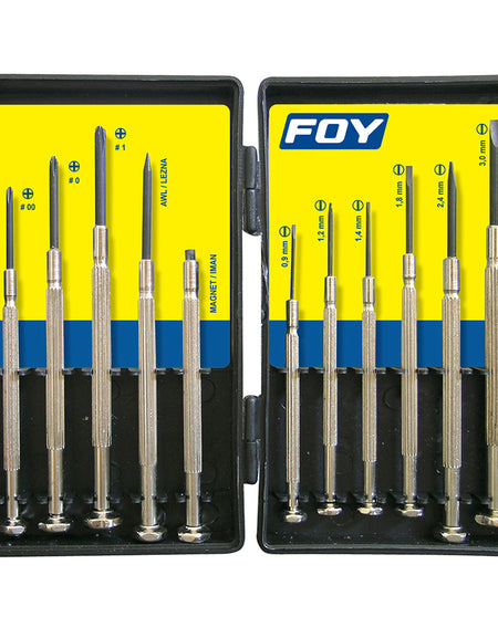 Juego de 11 destornilladores de precisión combinado Foy