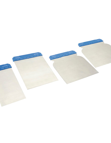 Jgo 4 cuñas p/raspar mgo plast Foy