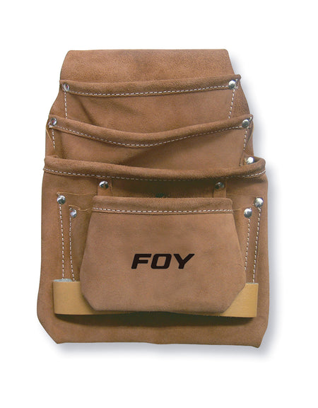 Estuche portaherramientas cuero 4 compartimientos Foy