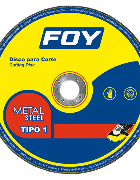 Disco t/1 metal 14"x3.2mm Foy