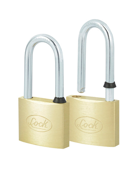 Juego de 2 candados latón gancho largo 40mm Lock