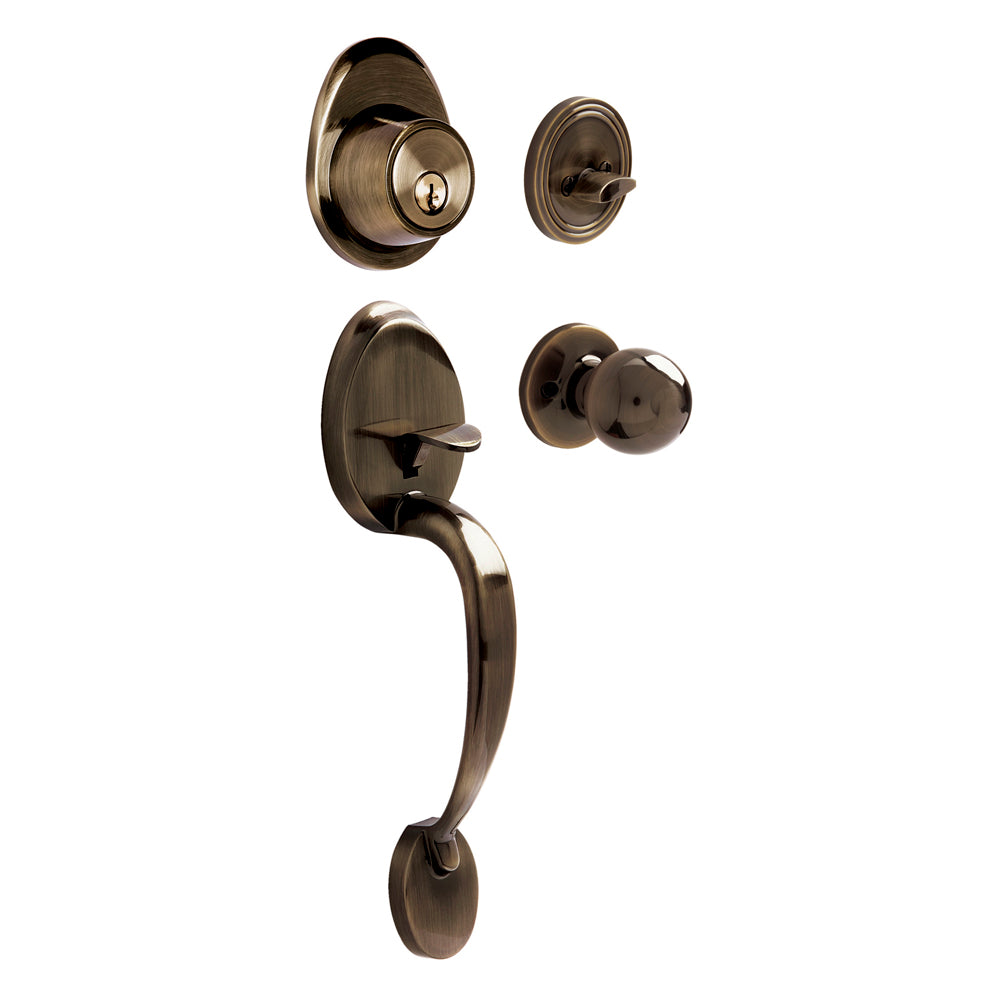 Lock Gatillo galeana sencillo latón antiguo