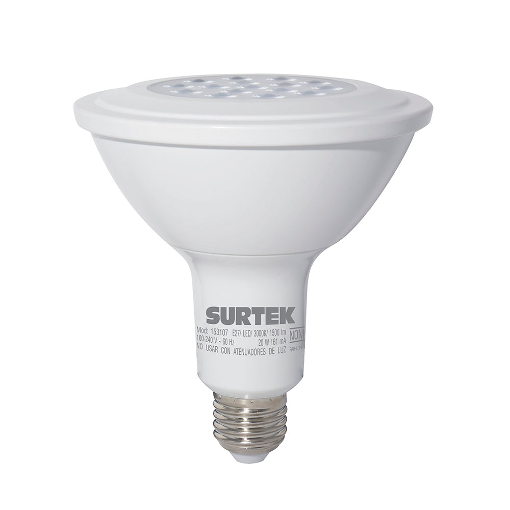 Foco LED PAR38 20W luz calida Surtek