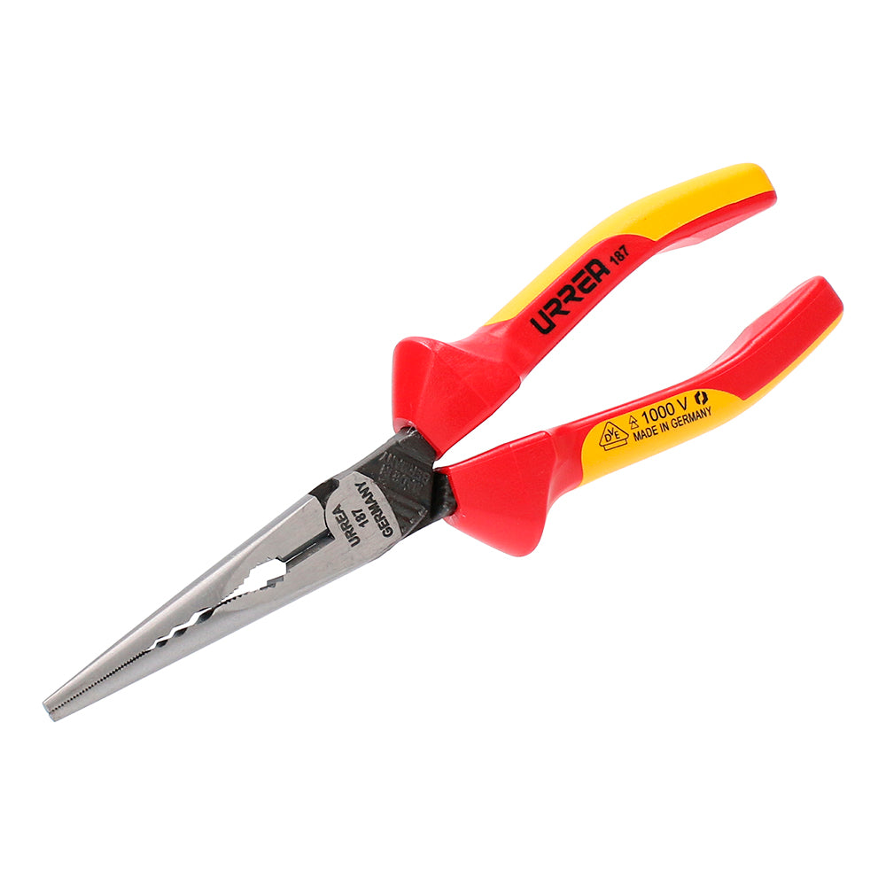 Pinza universal corte lateral 1000V semi larga 7" Urrea
