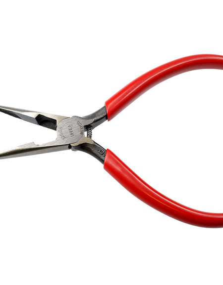 Pinza punta larga corte lateral 6-5/8" con resorte Urrea