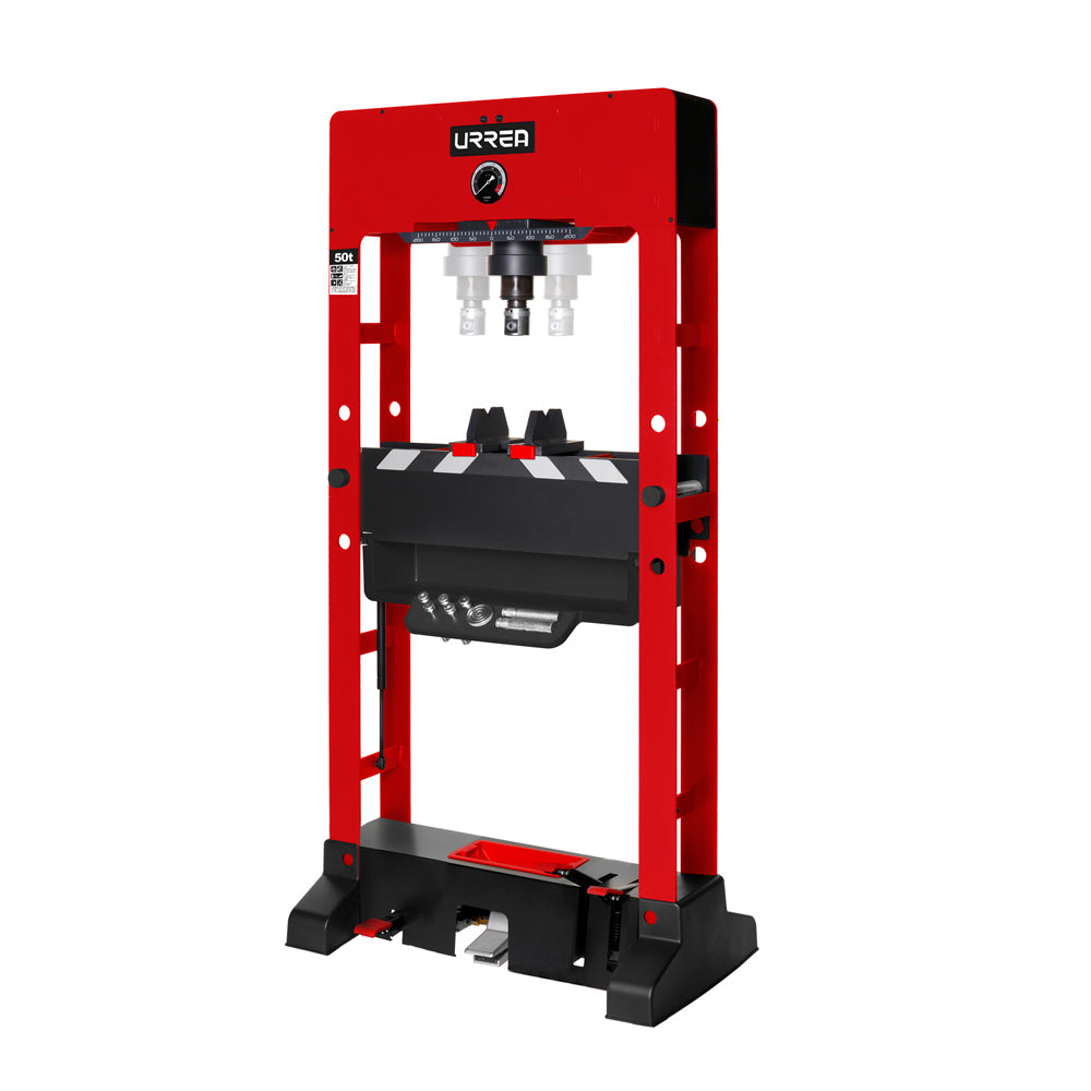 Prensa hidráulica de pedal para uso pesado 50 toneladas.