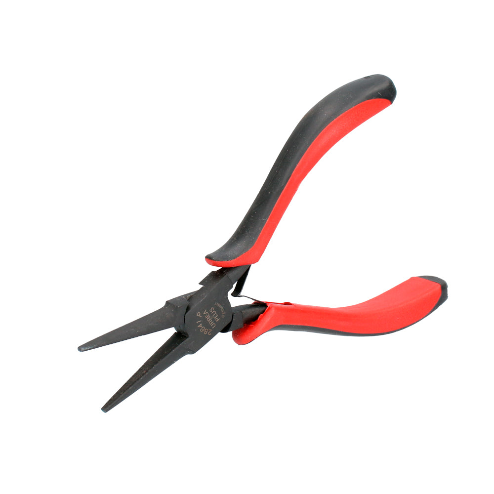 Pinza para electrónica punta aguja recta uso pesado Urrea