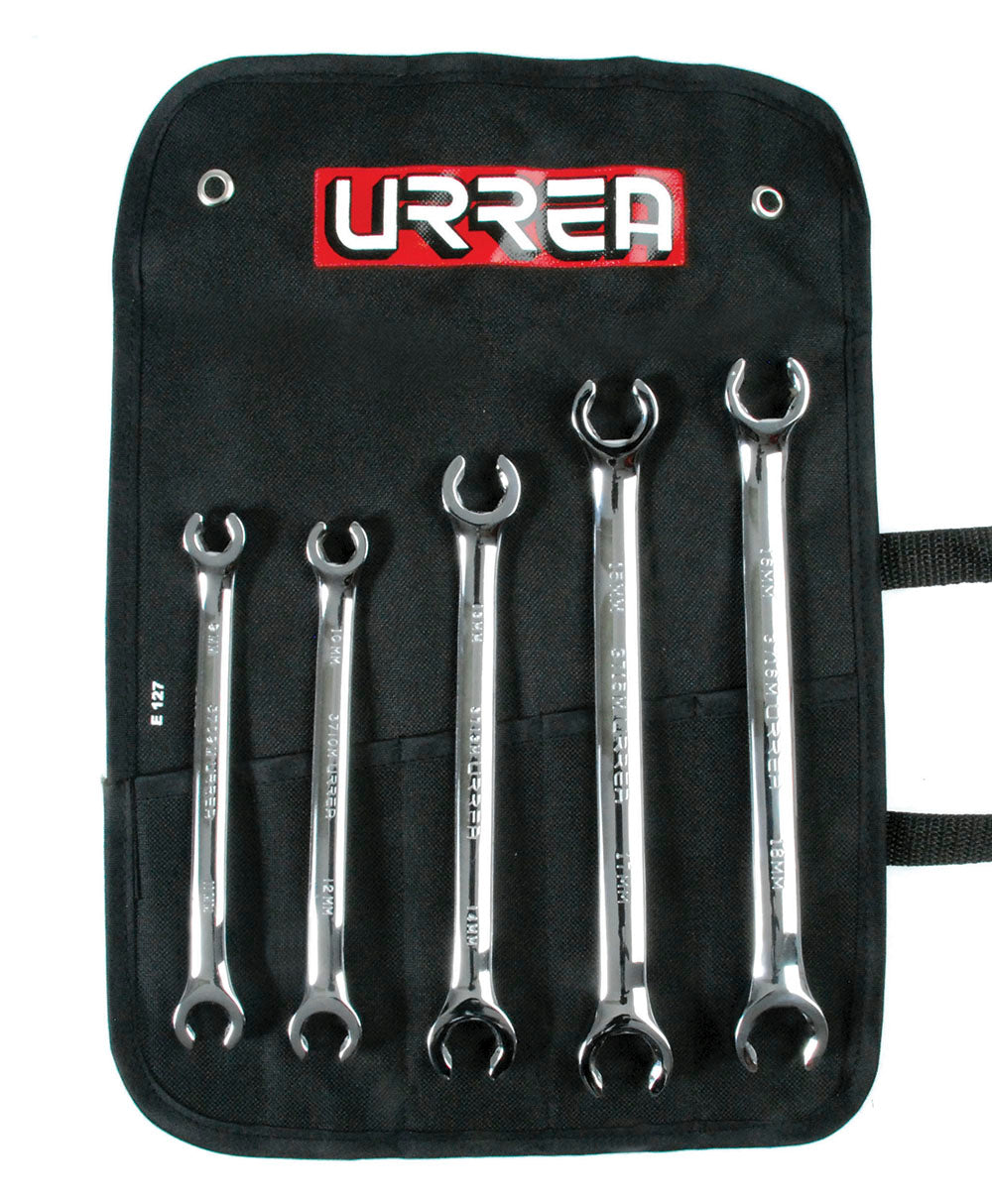 Juego de 5 llaves abocinadas pulido espejo métricas Urrea