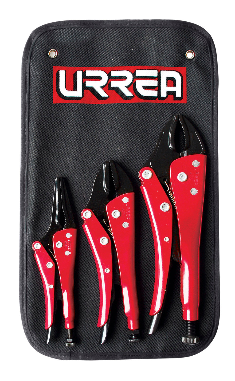 Juego de 3 pinzas de presión uso pesado Urrea