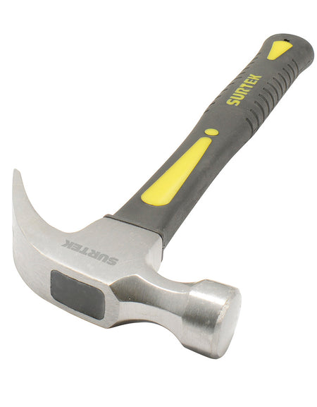 Martillo de uña curva 16oz mango fibra de vidrio Surtek
