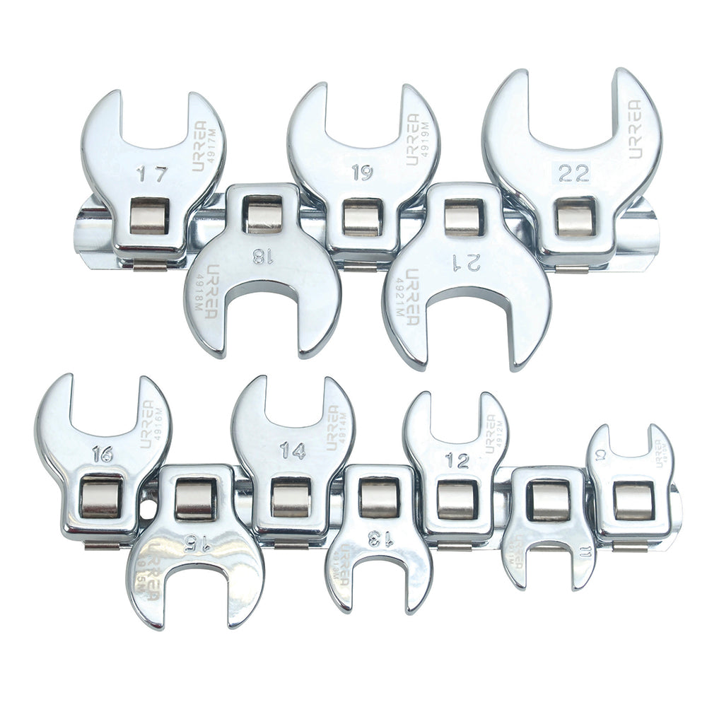 Juego de 12 llaves pata cuervo métricas Urrea