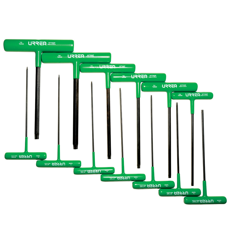 Juego 13 llaves hexagonales "T" ergonómicas Torx® 6" Urrea