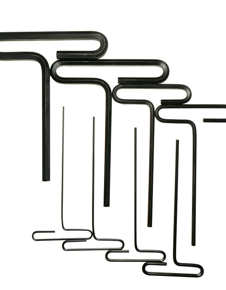 Juego de 8 llaves "T" métricas 6" Urrea