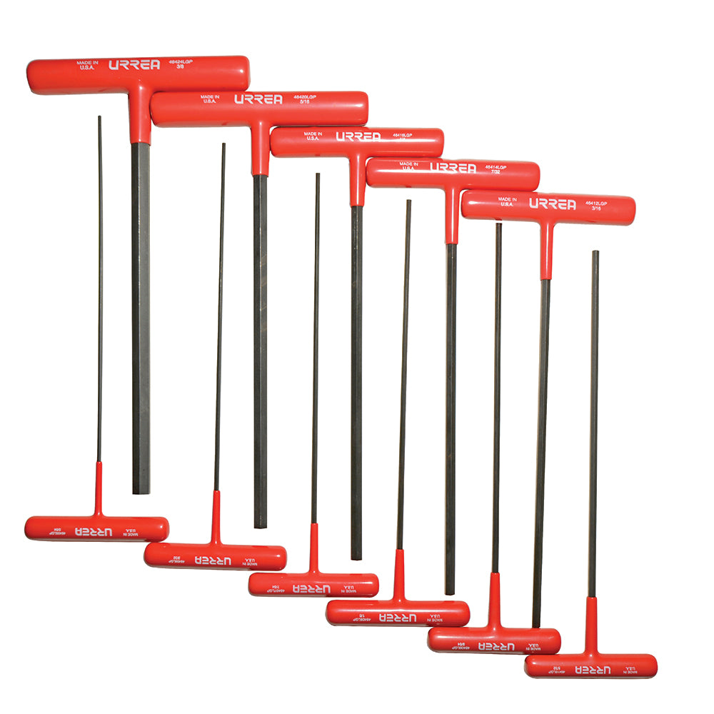 Juego 11 llaves hexagonales T ergonómicas pulgadas 9" Urrea