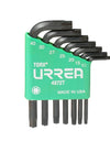 Juego de 7 llaves hexagonales "L" Torx® rack Urrea
