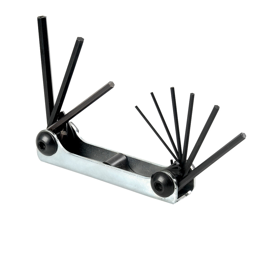 Juego de 9 llaves hexagonales tipo navaja 0.05-3/16" Urrea