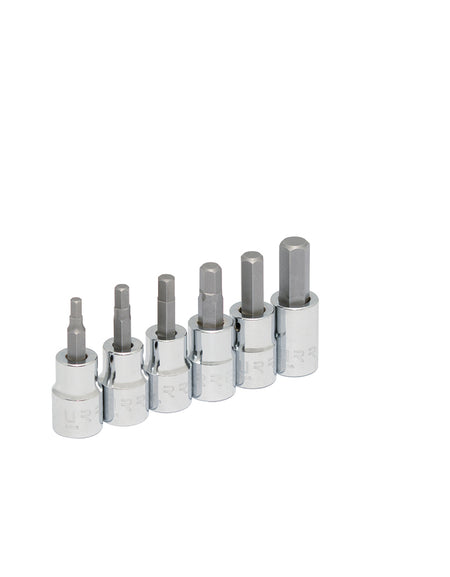 Juego de 6 dados punta hexagonal métricos 3/8" Urrea