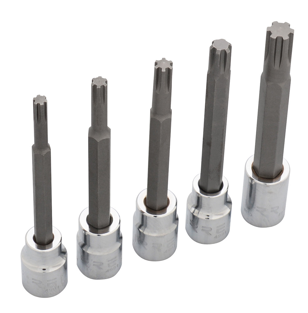 Juego de 5 dados punta ribe 3/8" Urrea