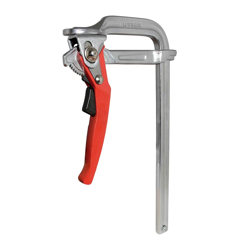 Prensa rápida o tipo "F" con matraca 23 1/2" x 5 1/2" Urrea