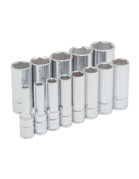 Juego de 13 dados largos en pulgadas 3/8" 6 puntas Urrea