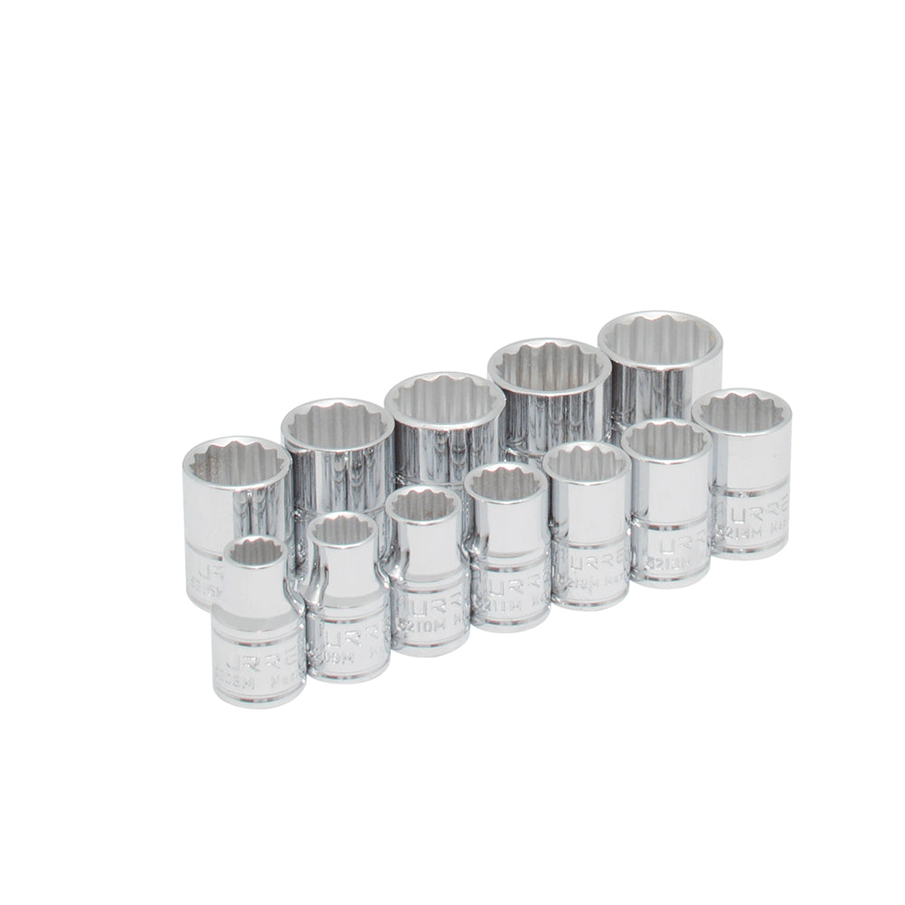 Juego de 12 dados métricos 3/8" Urrea