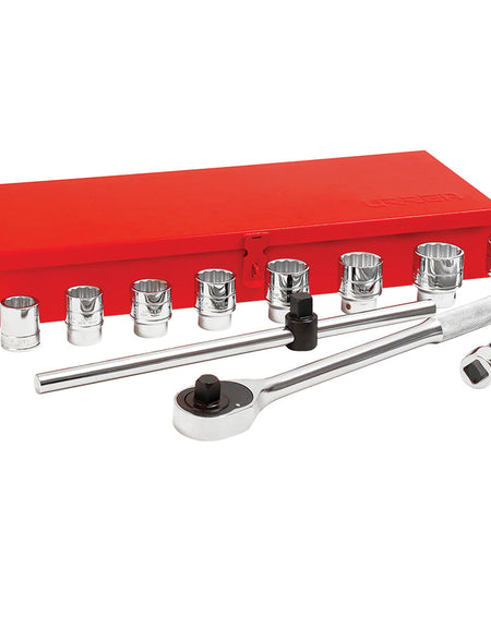 Juego de 12 dados y accesorios en pulgadas 3/4" Urrea