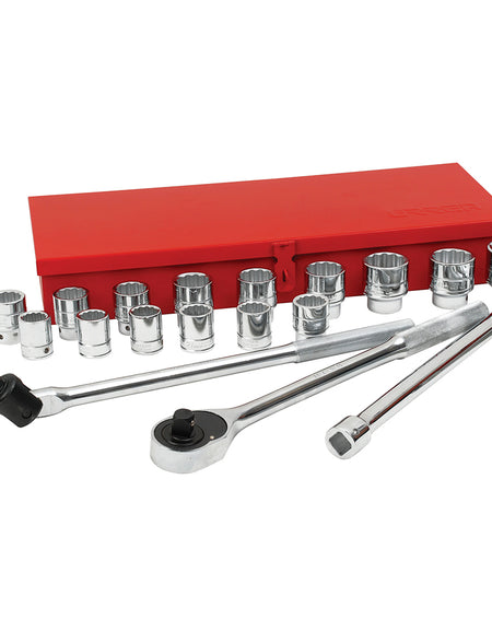 Juego de 20 dados y accesorios métricos 3/4" Urrea