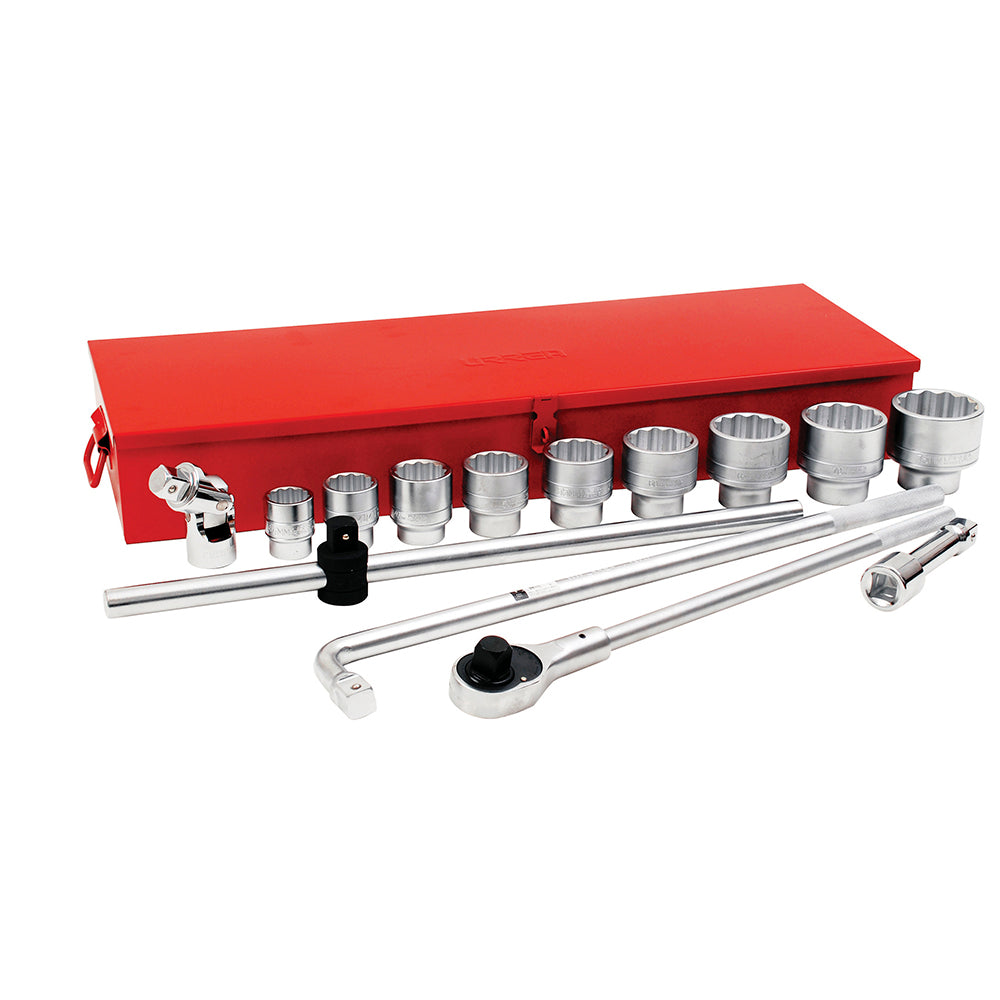 Juego de dados y accesorios métricos 1" Urrea